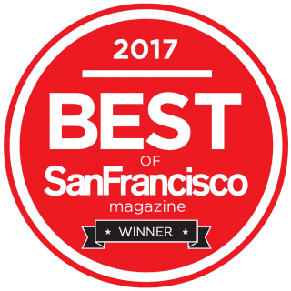 2017 Best of San Francisco Magazine Winner