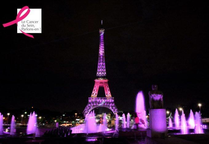 pink Eiffel Tower for Octobre Rose